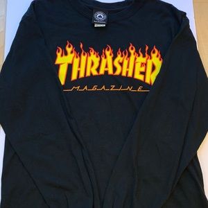 Thrasher Flame Logo//Long Sleeve Tshirt